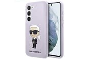 Handys - Cover & Cases - Karl Lagerfeld KLHCS23MSNIKBCU S23+ S916 hardcase purple/purple Silicone Ikonik - 3666339117658