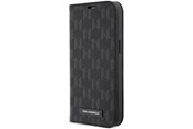 Handys - Cover & Cases - Karl Lagerfeld KLBKP14LSAKLHPK iPhone 14 Pro 6.1" bookcase black/black Saffiano Monogram - 3666339122966