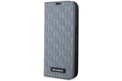 Handys - Cover & Cases - Karl Lagerfeld KLBKP14LSAKLHPG iPhone 14 Pro 6.1" bookcase silver/silver Saffiano Monogram - 3666339123000