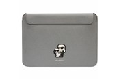 Taschen - Karl Lagerfeld Saffiano Karl&Choupette case for a 16" laptop - silver - 3666339126667