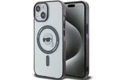 Handys - Cover & Cases - Karl Lagerfeld KLHMP15MHKHNOTK iPhone 15 Plus 6.7" transparent hardcase IML Karl`s Head MagSafe - 3666339161927