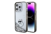 Handys - Cover & Cases - Karl Lagerfeld Liquid Glitter Choupette case for iPhone 15 Pro Max - transparent - 3666339164225