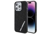 Handys - Cover & Cases - Karl Lagerfeld 3D Rubber Multi Logo case for iPhone 15 Pro - black - 3666339164331