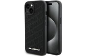 Handys - Cover & Cases - Karl Lagerfeld Quilted K Pattern case for iPhone 15 Plus / 14 Plus - black - 3666339165048