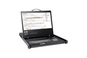 KVM Switches - Tripp Lite Eaton Series 8-Port Rack Console VGA KVM Switch w/ 19" LCD 1U TAA - B040-008-19