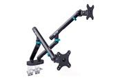 Wandhalterungen, AV-Halterungen & AV-Möbel - DIGITUS mounting kit - for 2 curved / flat panels - 2 x 10 kg - black - Max 20 kg - recommended for 35 " - DA-90471