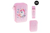 Schul-Zubehör - Tinka DOUBLE PENCIL CASE UNICORN PINK - 8-804215