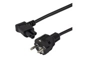 Stromkabel (Intern) - Deltaco - power cable - power CEE 7/7 to IEC 60320 C5 - 5 m - DEL-120-5