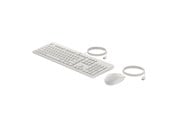 Tastaturen - HP 225 - Tastatur & Maus Set - Full-Size - Deutsch - Weiss - AW5S6AA#ABD