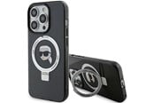Handys - Cover & Cases - Karl Lagerfeld KLHMP15LHMRSKHK iPhone 15 Pro 6.1" black/black hardcase Ring Stand Karl Head MagSafe - 3666339168414