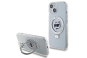 Handys - Cover & Cases - Karl Lagerfeld KLHMP15SHMRSCHH iPhone 15 6.1" white/white hardcase Ring Stand Choupette Head MagSafe - 3666339168636