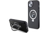 Handys - Cover & Cases - Karl Lagerfeld Ring Stand Karl&Choupette MagSafe case for iPhone 14 / 15 / 13 - black - 3666339169077