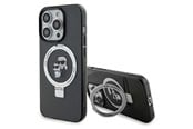 Handys - Cover & Cases - Karl Lagerfeld KLHMP15XHMRSKCK iPhone 15 Pro Max 6.7" black/black hardcase Ring Stand Karl&Choupette MagSafe - 3666339169145