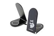 Handys - Adapter und Ladegeräte - Karl Lagerfeld Choupette MagSafe induction charger 15W foldable 2in1 - black - 3666339170516