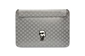 Taschen - Karl Lagerfeld Saffiano Monogram Ikonik case for a 14" laptop - silver - 3666339170547