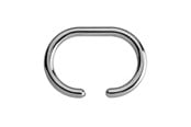 Mülltrennung - Croydex C-Shaped Shower Curtain Rings Chrome Pack of 12 - AK142141