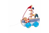 Baby Spielzeug - Goki Pull Boat Ahoy with Bead Labyrinth - 54849