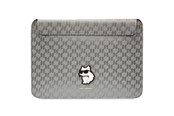 Taschen - Karl Lagerfeld Saffiano Monogram Choupette case for a 14" laptop - silver - 3666339170585