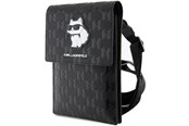 Taschen - Karl Lagerfeld Case KLWBSAKHPCK Handbag - Black Saffiano Monogram Choupette - 3666339170622