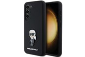 Handys - Cover & Cases - Karl Lagerfeld Silicone Ikonik Metal Pin case for Samsung Galaxy S23+ - black - 3666339242275
