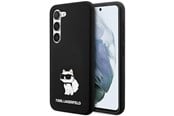Handys - Cover & Cases - Karl Lagerfeld Silicone Choupette case for Samsung Galaxy S24 - black - 3666339242329