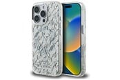 Handys - Cover & Cases - Karl Lagerfeld IML Karl Script Pattern MagSafe Case for iPhone 16 Pro - White - 3666339467463