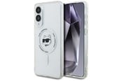 Handys - Cover & Cases - Karl Lagerfeld Button Choupette Head Printed Logo MagSafe Case for Samsung Galaxy S25 Edge - White - 3666339477059