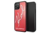 Handys - Cover & Cases - Karl Lagerfeld Signature Glitter Case for iPhone 11 Pro Max - Red - 3700740467589