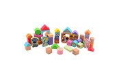 Holzspielzeug - Johntoy Woezel & Pip - Wooden Blocks in a Barrel 50 pcs. - 80177