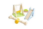 Holzspielzeug - Bigjigs Wooden Dollhouse Furniture Garden Set - 4-piece - 38006