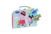 Puzzle - Peppa Pig - Suitcase w. Puzzle - Biking - 9034