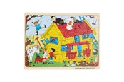 Brettspiele - Pippi Langstrømpe Pippi - Framed Wooden Puzzle - Villa Villekulla - 8602