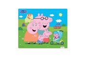 Brettspiele - Peppa Pig - Framed Cardboard Puzzle - Family - 9054
