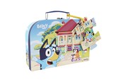 Brettspiele - Bluey - Suitcase w. Puzzle - Bike - 9300