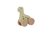 Baby Spielzeug - Barbo Baby Wooden Animals On Wheels - Dino - 6085