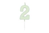 Spielzeug - Globos Cake candle 4.5cm Pastel Mint no. 2 - 1192