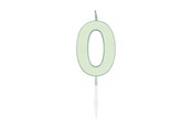 Spielzeug - Globos Cake candle 4.5cm Pastel Mint no. 0 - 1190