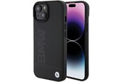 Handys - Cover & Cases - BMW Leather Hot Stamp Case for iPhone 15 Plus - Black - 3666339170820