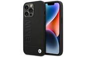 Handys - Cover & Cases - BMW BMHCP14XSLLBK iPhone 14 Pro Max 6.7 "black / black Leather Stamp - 3666339090418