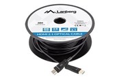 Display Kabel - Lanberg HDMI cable with Ethernet - 20 m - CA-HDMI-30FB-0200-BK