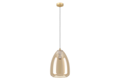 Lampen - EGLO ALOBRASE PENDEL E27 Ø300 BM/AMBER - 98647