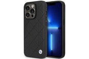 Handys - Cover & Cases - BMW BMHCP14L22RQDK iPhone 14 Pro 6.1" black/black Leather Quilted - 3666339066468