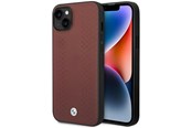 Handys - Cover & Cases - BMW BMHCP14S22RFGR iPhone 14 6.1" Burgundy/burgundy Leather Diamond Pattern - 3666339066482