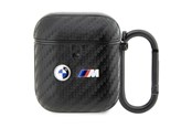 Handys - Anderes Zubehör - BMW BMA2WMPUCA2 AirPods 1/2 cover black/black Carbon Double Metal Logo - 3666339123826