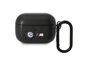 Handys - Anderes Zubehör - BMW BMAP22PVTK AirPods Pro cover black/black Leather Curved Line - 3666339089542