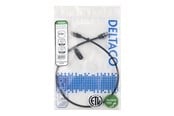 Netzwerk - Kabel - Deltaco patch cable - 0.5 m - black - Schwarz - TP-605S-SLIM