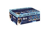 Katzen - Brit Premium by Nature Delicate fillets in gravy Box - wet cat food - 48x85g - 8595602580316