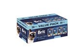 Katzen - Brit Premium by Nature Delicate fillets in gravy Box - wet cat food - 36x85g - 8595602580873