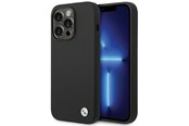 Handys - Cover & Cases - BMW Silicone Metal Logo case for iPhone 15 Pro - black - 3666339200091
