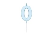 Spielzeug - Globos Cake candle 4.5cm Pastel Blue no. 0 - 1180
